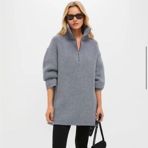 Tuckernuck Gray Cowl chunky Neck Sweater